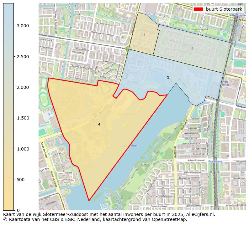 Afbeelding van de buurt Sloterpark op de kaart.