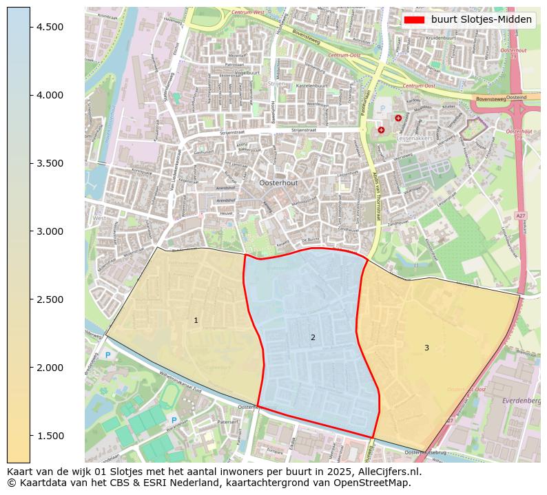 Afbeelding van de buurt Slotjes-Midden op de kaart.