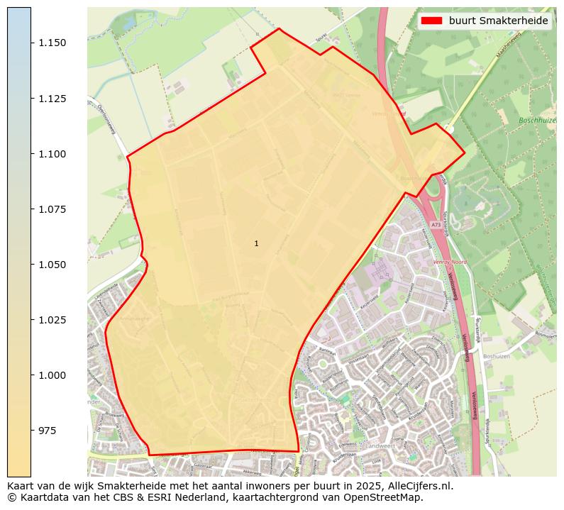 Afbeelding van de buurt Smakterheide op de kaart.