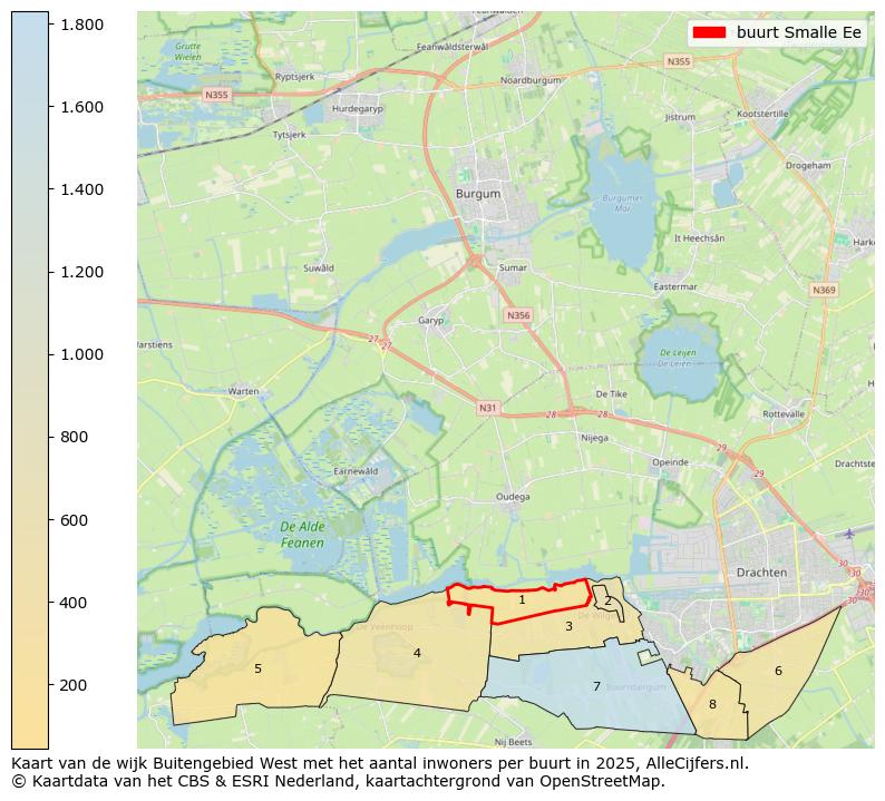 Afbeelding van de buurt Smalle Ee op de kaart.