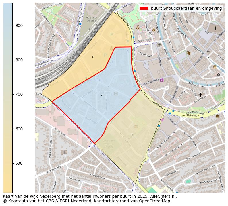 Afbeelding van de buurt Snouckaertlaan en omgeving op de kaart.