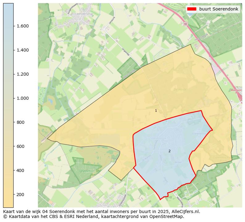 Afbeelding van de buurt Soerendonk op de kaart.