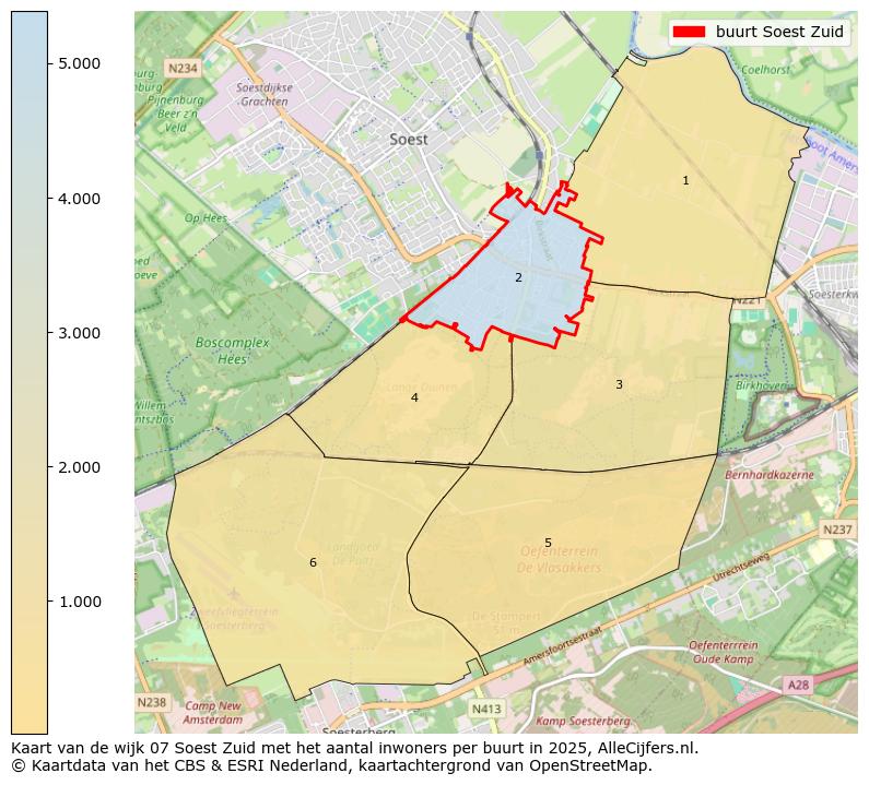 Afbeelding van de buurt Soest Zuid op de kaart.