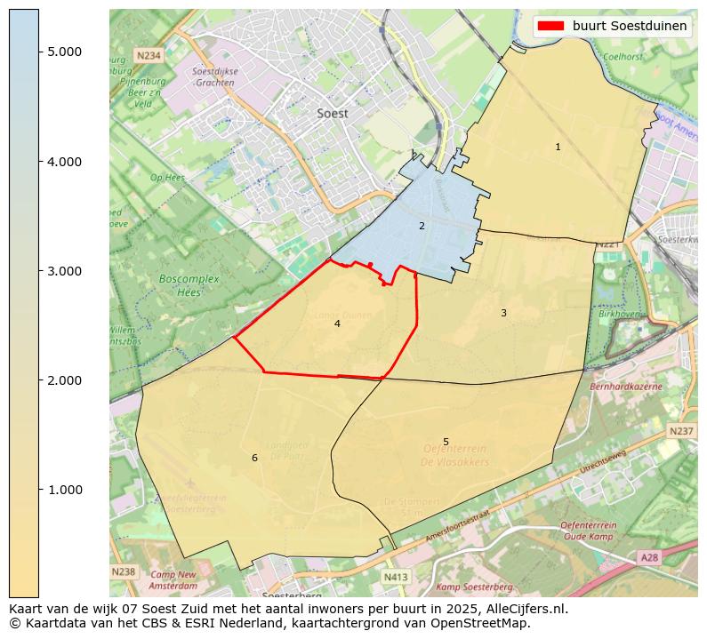 Afbeelding van de buurt Soestduinen op de kaart.