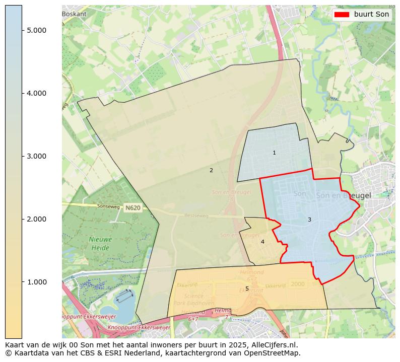 Afbeelding van de buurt Son op de kaart.