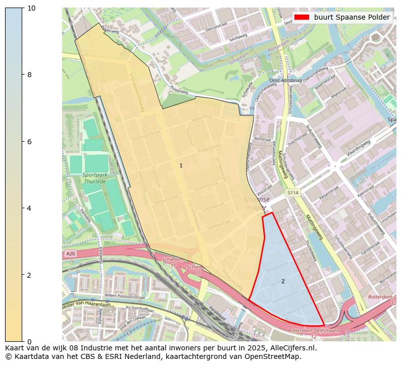 Afbeelding van de buurt Spaanse Polder op de kaart.