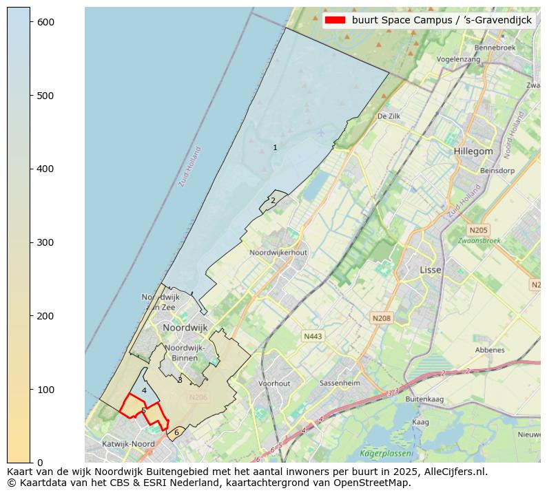 Afbeelding van de buurt Space Campus / ’s-Gravendijck op de kaart.