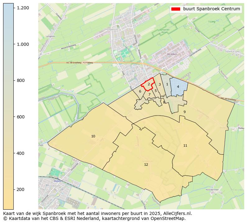 Afbeelding van de buurt Spanbroek Centrum op de kaart.
