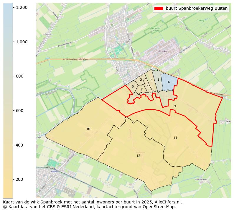 Afbeelding van de buurt Spanbroekerweg Buiten op de kaart.