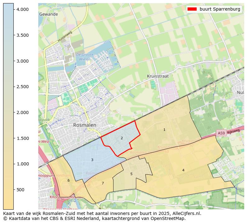Afbeelding van de buurt Sparrenburg op de kaart.