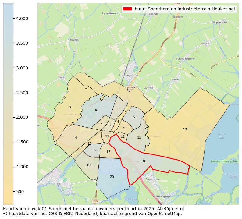 Afbeelding van de buurt Sperkhem en industrieterrein Houkesloot op de kaart.