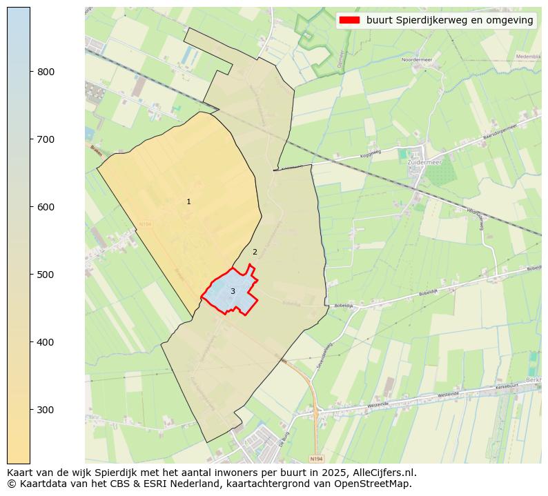Afbeelding van de buurt Spierdijkerweg en omgeving op de kaart.