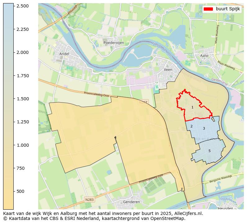 Afbeelding van de buurt Spijk op de kaart.