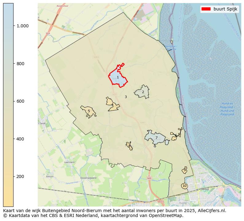 Afbeelding van de buurt Spijk op de kaart.