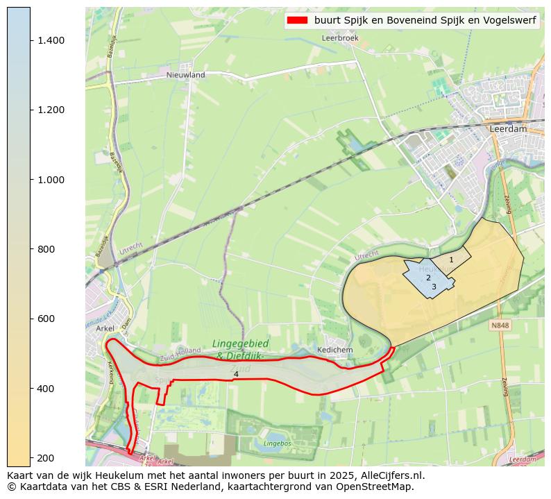Afbeelding van de buurt Spijk en Boveneind Spijk en Vogelswerf op de kaart.