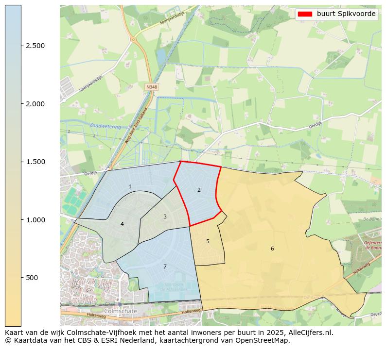 Afbeelding van de buurt Spikvoorde op de kaart.