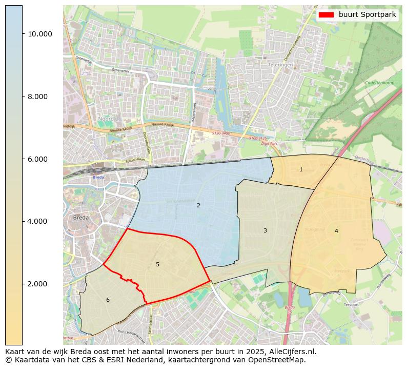 Afbeelding van de buurt Sportpark op de kaart.