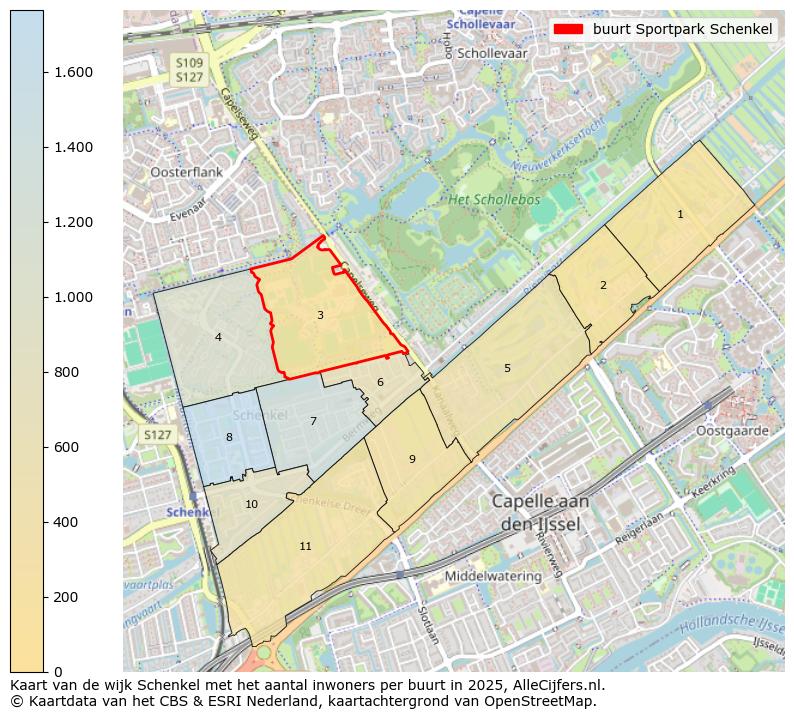 Afbeelding van de buurt Sportpark Schenkel op de kaart.