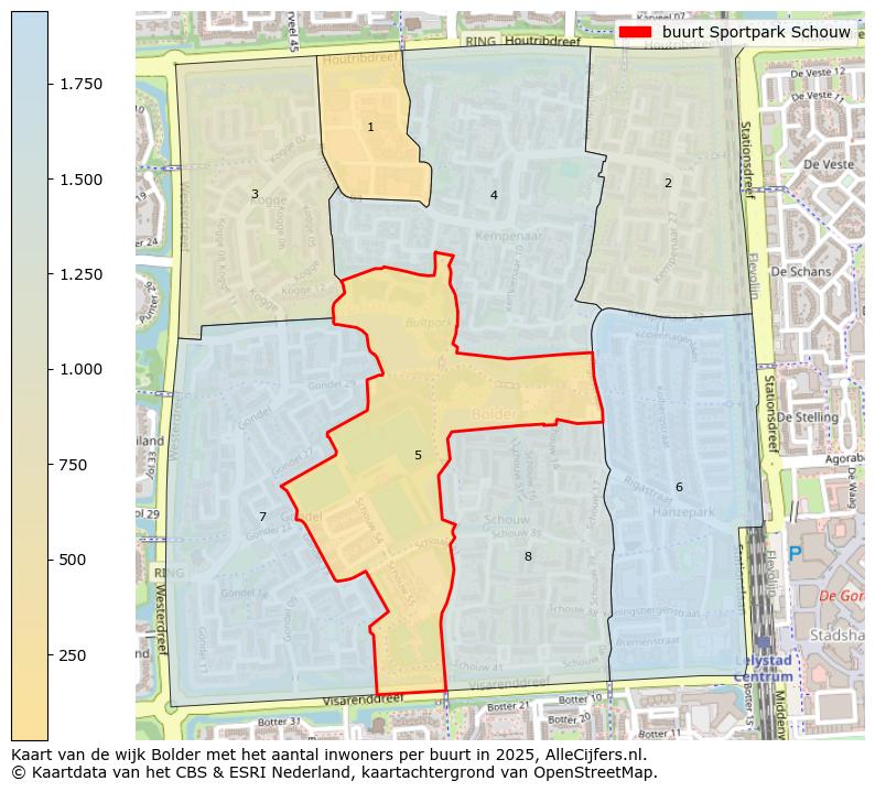 Afbeelding van de buurt Sportpark Schouw op de kaart.