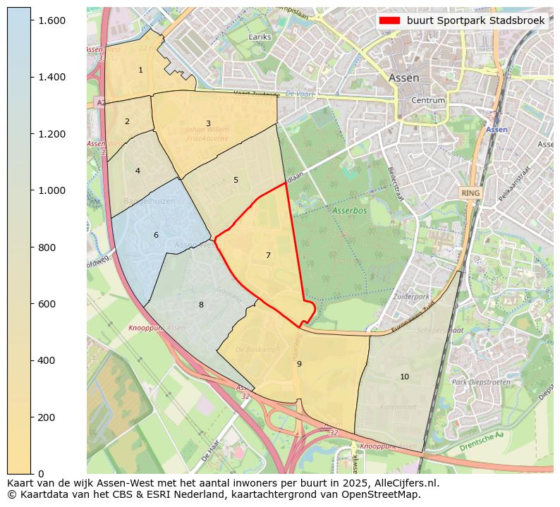 Afbeelding van de buurt Sportpark Stadsbroek op de kaart.