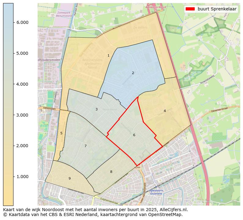 Afbeelding van de buurt Sprenkelaar op de kaart.