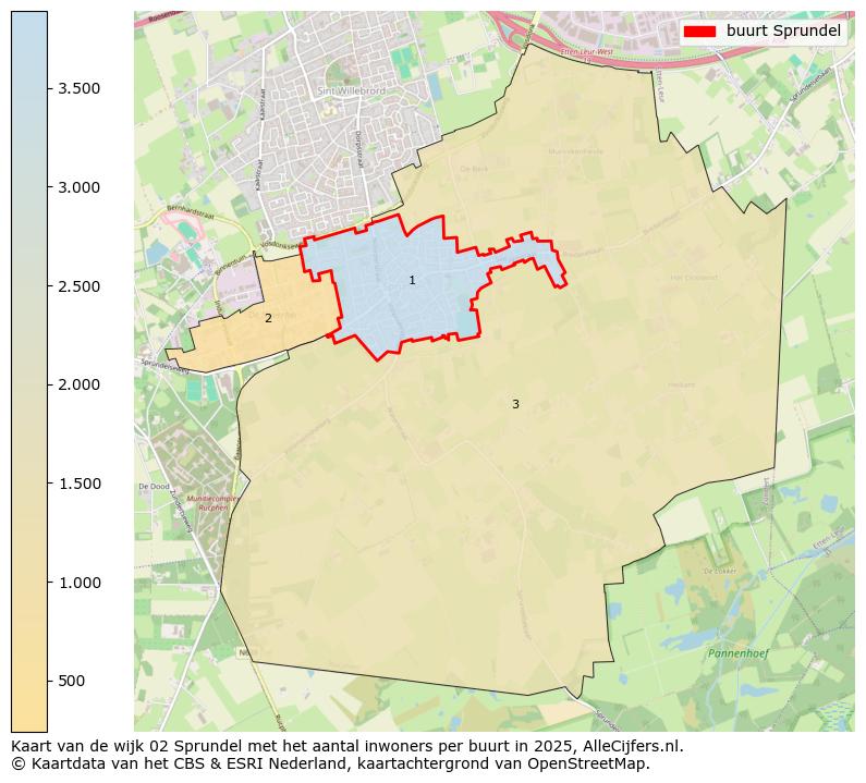 Afbeelding van de buurt Sprundel op de kaart.