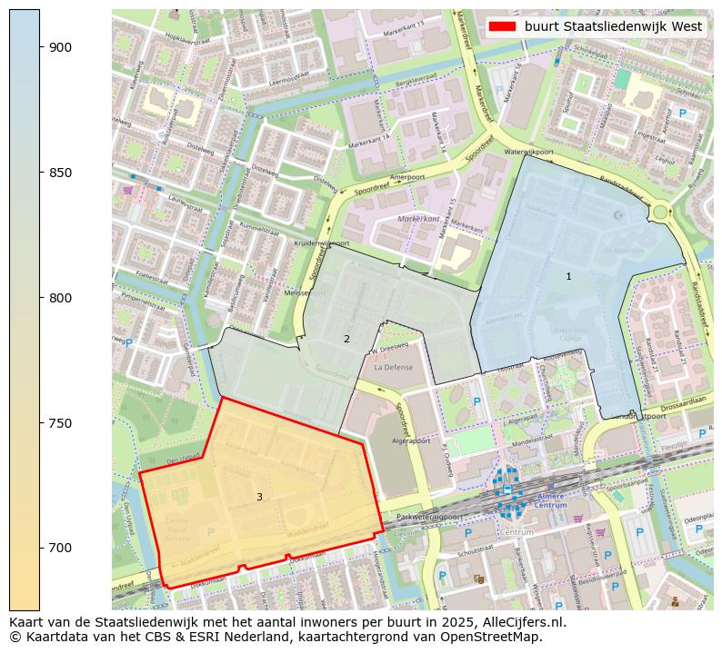 Afbeelding van de buurt Staatsliedenwijk West op de kaart.