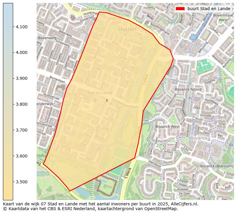 Afbeelding van de buurt Stad en Lande op de kaart.