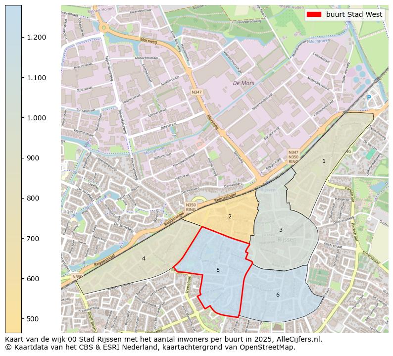 Afbeelding van de buurt Stad West op de kaart.