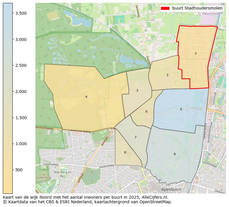 Afbeelding van de buurt Stadhoudersmolen op de kaart.