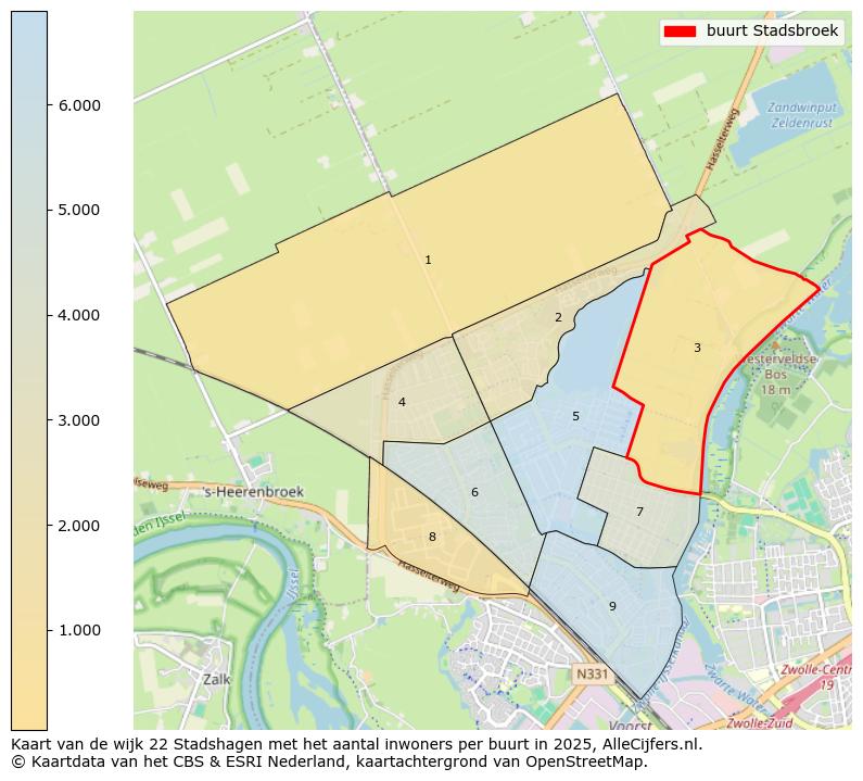 Afbeelding van de buurt Stadsbroek op de kaart.
