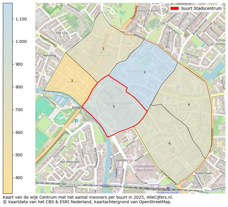 Afbeelding van de buurt Stadscentrum op de kaart.