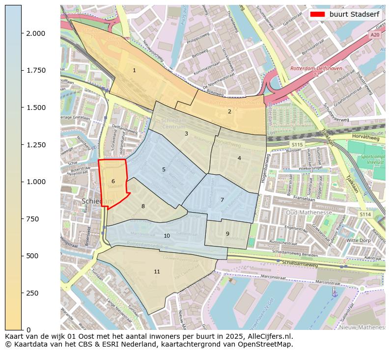 Afbeelding van de buurt Stadserf op de kaart.