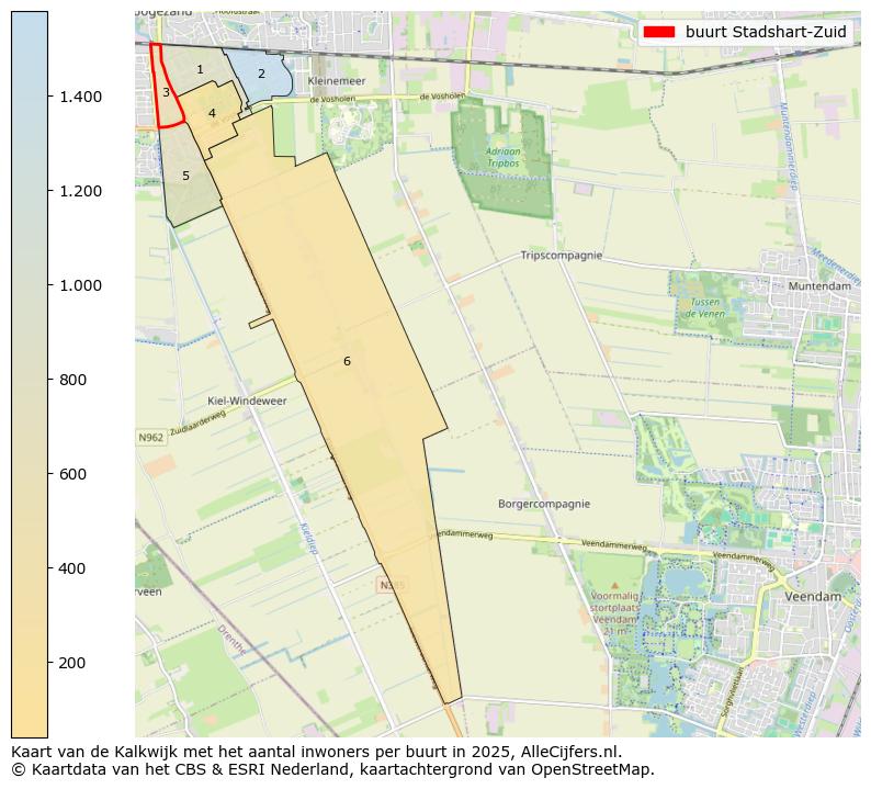 Afbeelding van de buurt Stadshart-Zuid op de kaart.