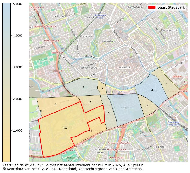 Afbeelding van de buurt Stadspark op de kaart.