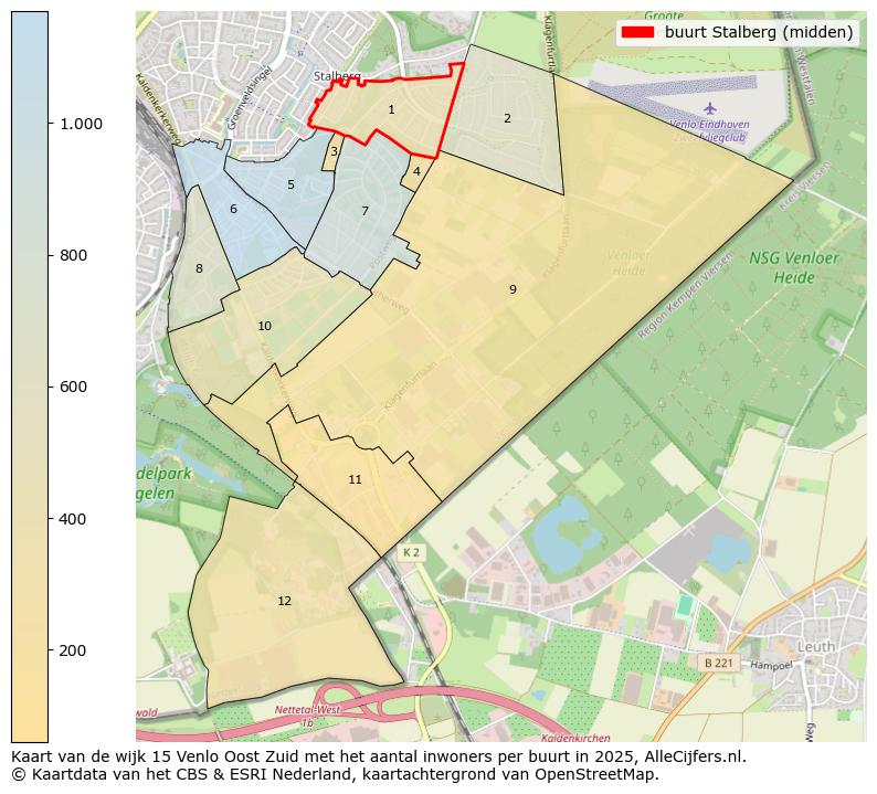 Afbeelding van de buurt Stalberg (midden) op de kaart.