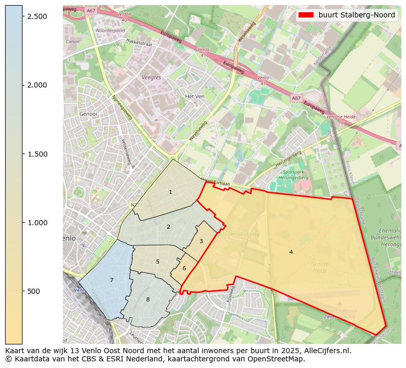 Afbeelding van de buurt Stalberg-Noord op de kaart.
