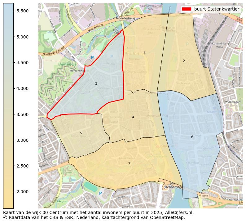 Afbeelding van de buurt Statenkwartier op de kaart.
