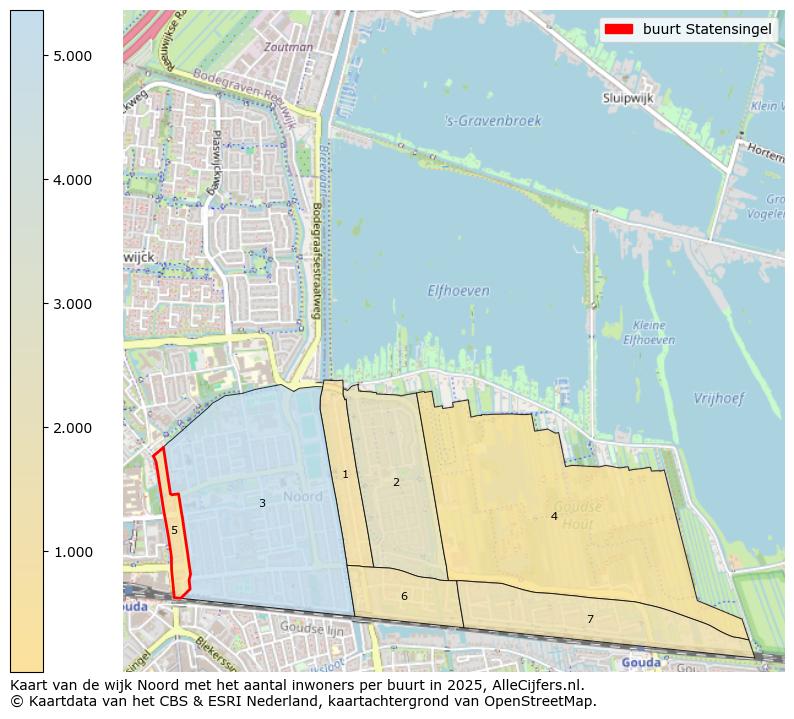 Afbeelding van de buurt Statensingel op de kaart.