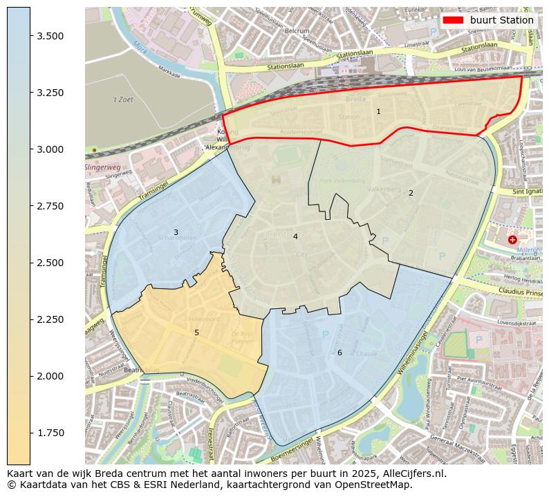 Afbeelding van de buurt Station op de kaart.