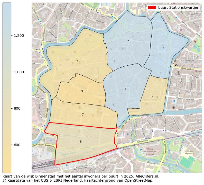 Afbeelding van de buurt Stationskwartier op de kaart.