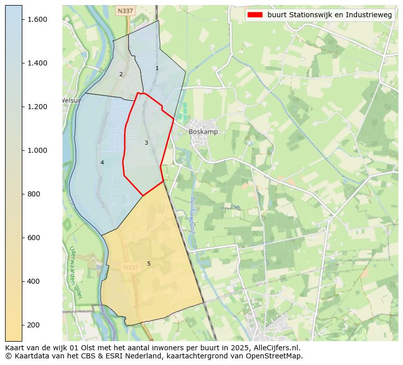 Afbeelding van de buurt Stationswijk en Industrieweg op de kaart.