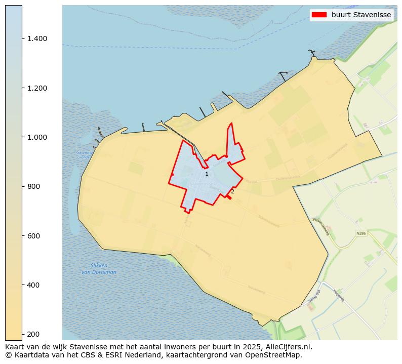 Afbeelding van de buurt Stavenisse op de kaart.