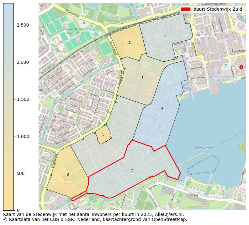 Afbeelding van de buurt Stedenwijk Zuid op de kaart.