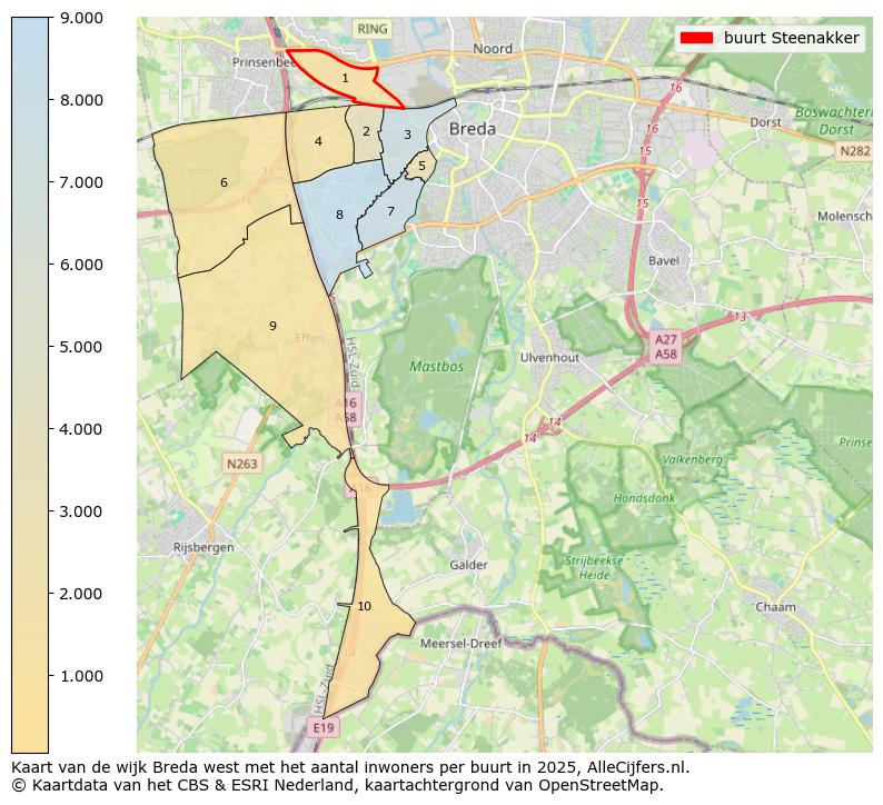 Afbeelding van de buurt Steenakker op de kaart.