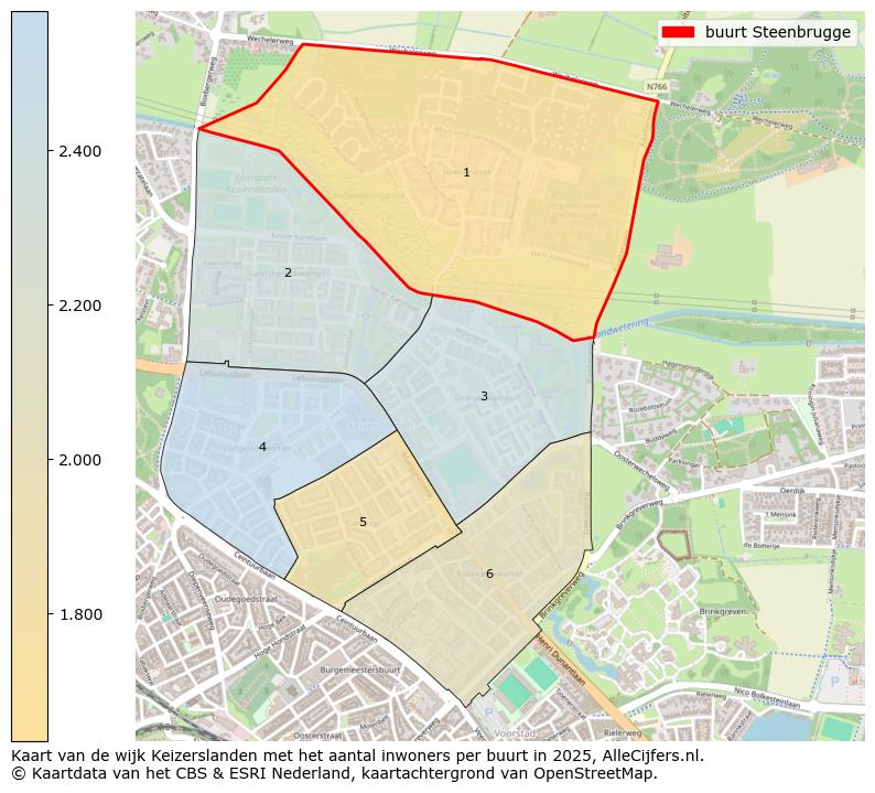 Afbeelding van de buurt Steenbrugge op de kaart.