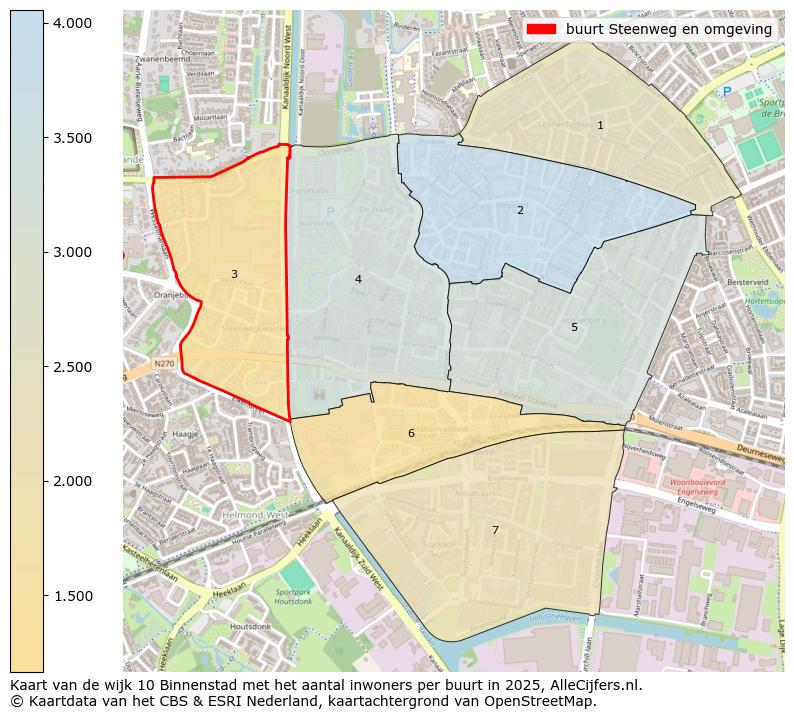 Afbeelding van de buurt Steenweg en omgeving op de kaart.