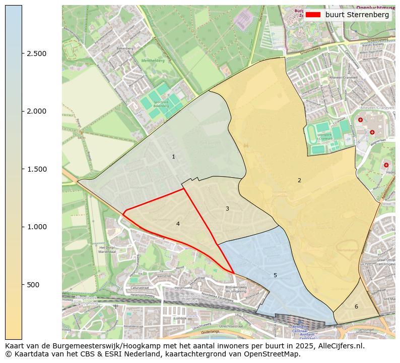 Afbeelding van de buurt Sterrenberg op de kaart.