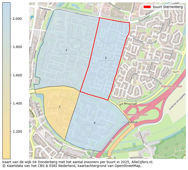Afbeelding van de buurt Sterrenberg op de kaart.