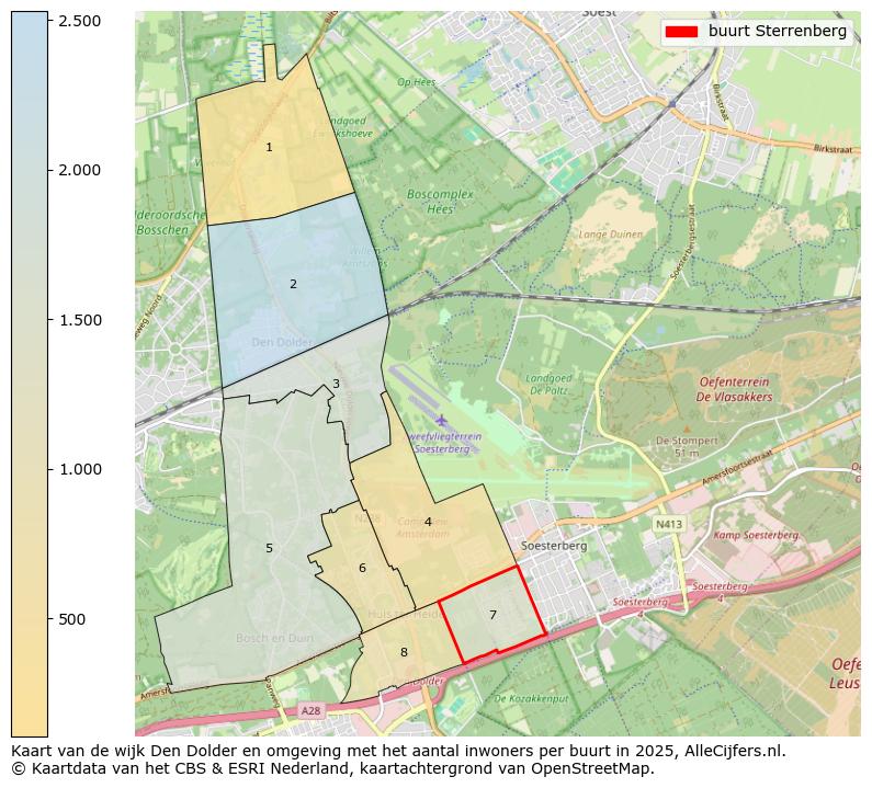 Afbeelding van de buurt Sterrenberg op de kaart.